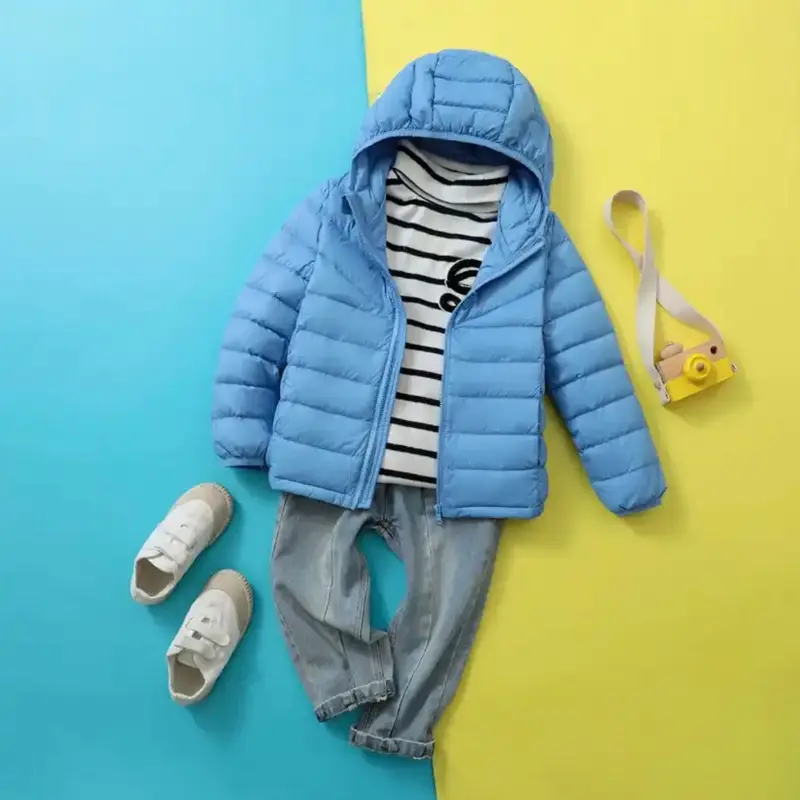jaket gelembung anak usia 1 - 12 tahun jaket puffer kids hangat untuk kusim hujan Parasut Lengan Anak-Anak Fashion 6