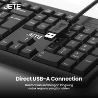 Gambar Keyboard Mouse Combo JETE MK101 Keyboard Mouse Kabel 1200 DPI Wired USB Keyboard Mouse Kantor PC Laptop Komputer Windows dari Doran Gadget Official Kota Administrasi Jakarta Pusat 3 Tokopedia