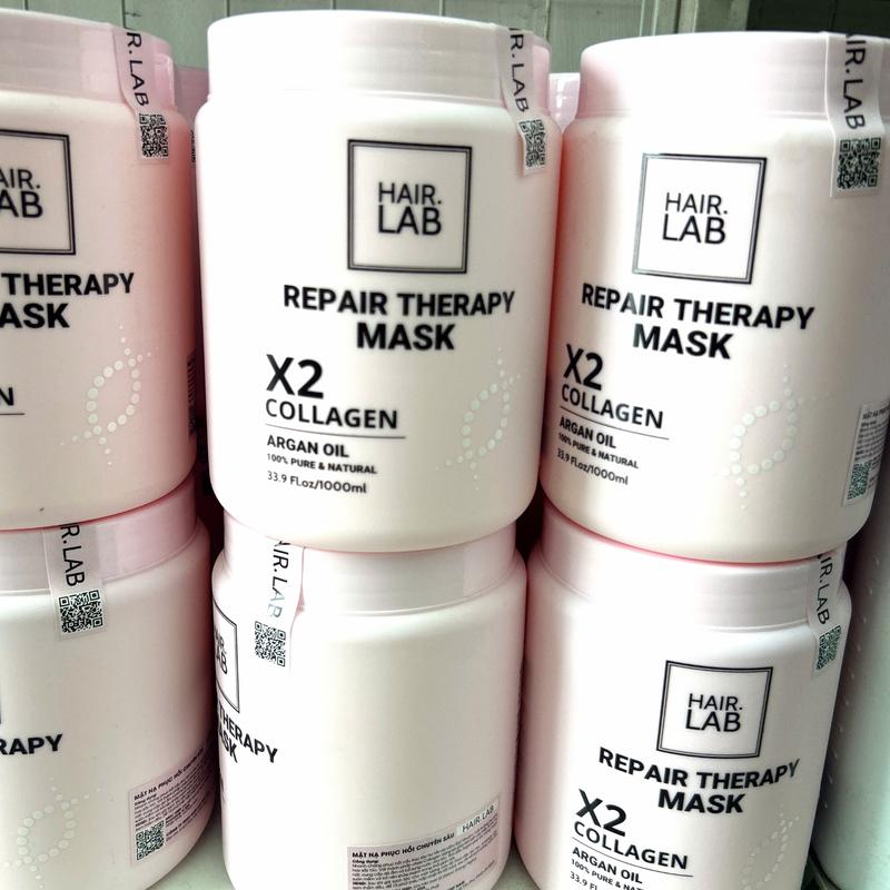 Kem hấp phục hồi tóc khô sơ Collagen HAIR LAB 1000ml Repair Therapy Mask