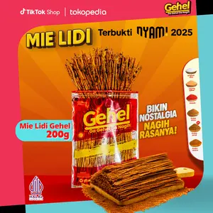 [BELI LOKAL] MIE LIDI GEHEL 200gr - Makanan Ringan,  Food Noodles Goreng Instan Pedas Nagih Snack Cemilan Keripik Camilan