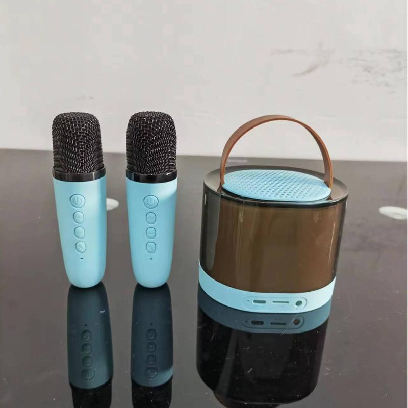 K52 Full LED Light Bluetooth Speaker Portable Mini Wireless Microphone ...