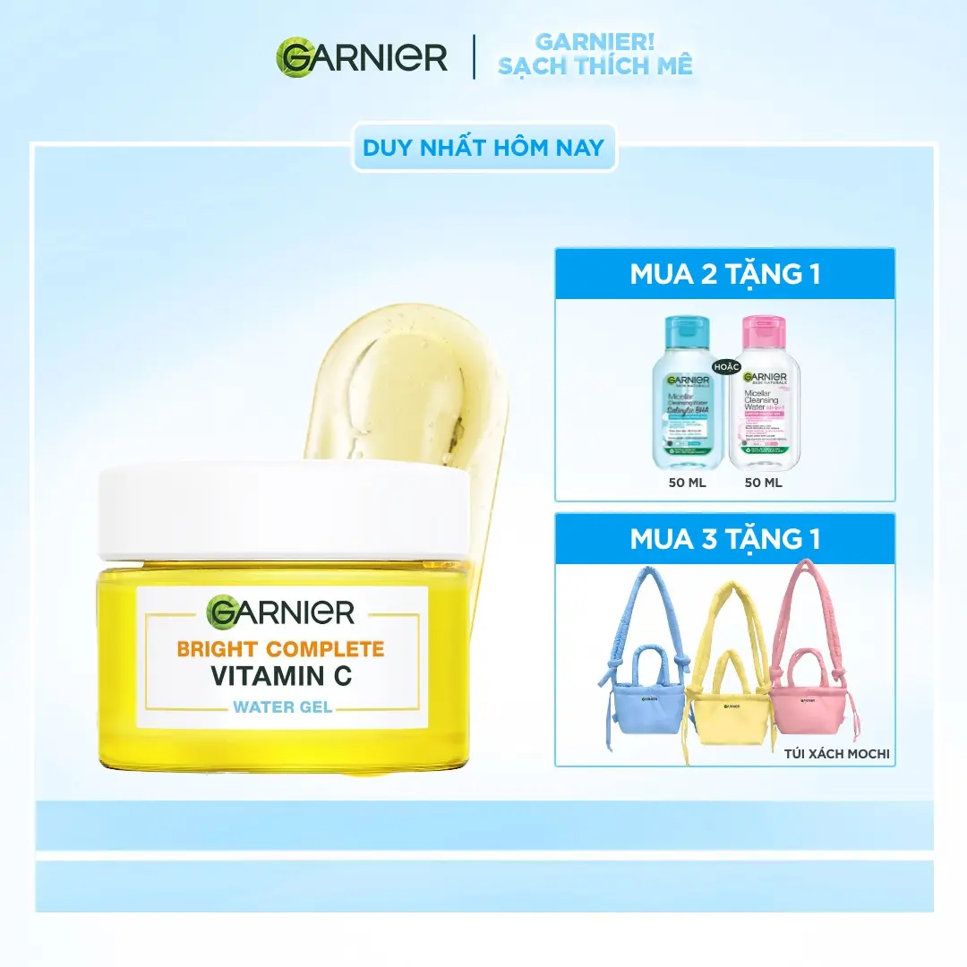 Kem dưỡng ẩm Water Gel mỏng nhẹ cấp ẩm tới 48H & hỗ trợ sáng da 50ml