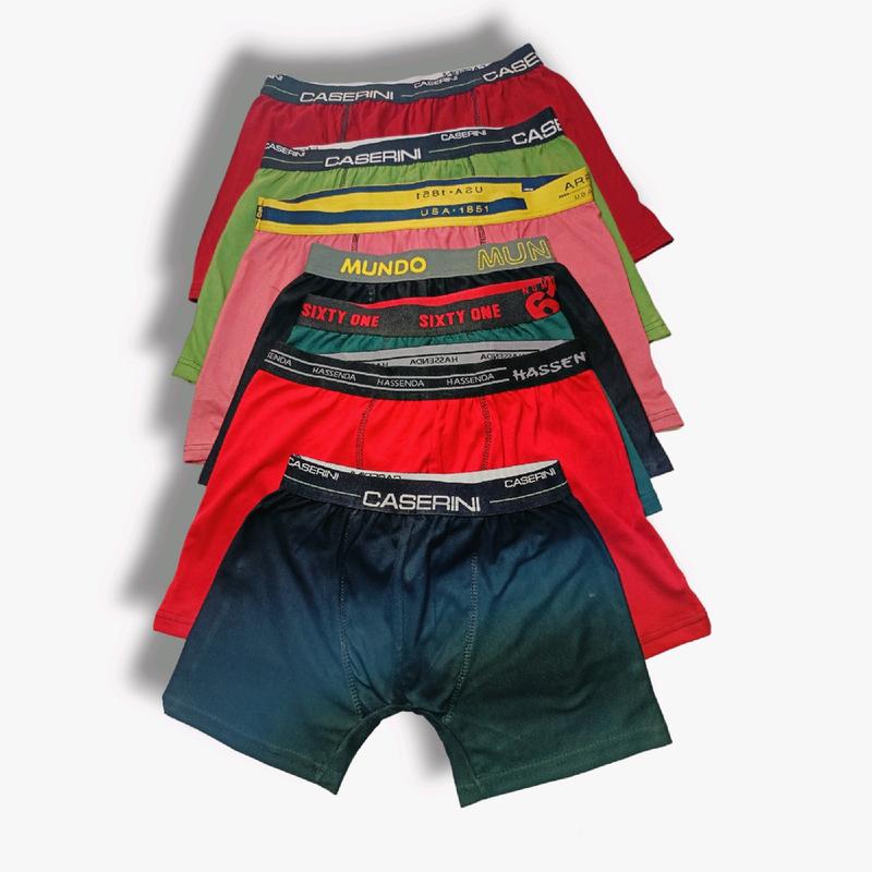 CELANA DALAM PRIA DEWASA BAHAN KATUN BOXER ISI 10 Karet Nyaman 4