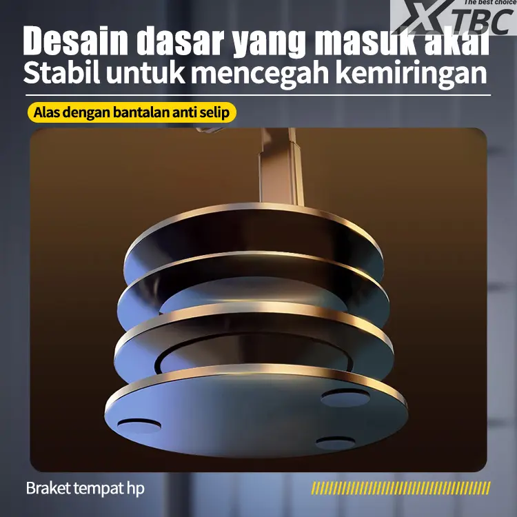 XTBC Dudukan Ponsel Berputar 360° Dudukan Ponsel Tablet Ipad Multifungsi, Dudukan Universal Lipat Portabel, Dudukan Penyangga Aksesoris Handphone Holder Meja Smartphone Telepon Hape 7