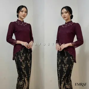 Kebaya Arini Brokat Payet wisuda kondangan modern