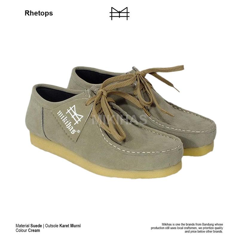 Product Introduction of Sepatu Pria Kasual Mikihas Rhetops Sneakers Kulit Suede Ringan Chungky - Shoes, Casual boots suede sol Karet Rubber Ringan combat boots 10