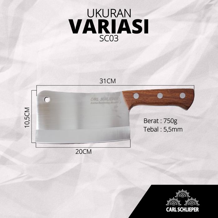 Gambar PISAU DAGING GOLOK DAGING PISAU TULANG MATA CARL SCHLIEPER GERMAN - CS01 1200 dari Carl Schlieper Tools & Knifes Kab. Tangerang 5 Tokopedia
