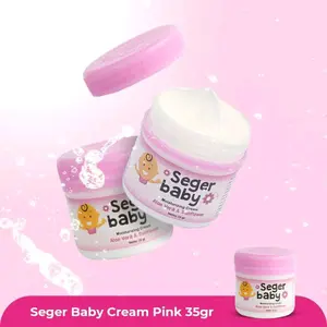 Seger Baby Cream Pink 35gr - Krim Bayi dengan Aloe Vera & Safflower untuk Kulit Lembut dan Terhidrasi