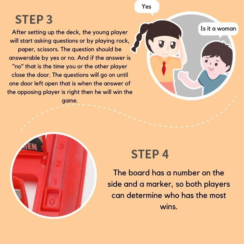 Product Introduction of Guess Who Is It ? Board Game Kids Classic Games Funny Family Guessing Game Thinking Logic Training Children Toy Gift 22