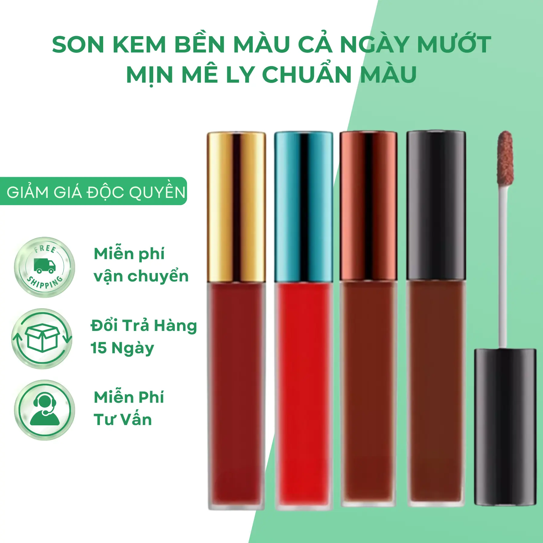 Son Kem BiBiA Bền Màu Cả Ngày Mướt Mịn Mê Ly Chuẩn Màu