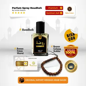 [Bonus Emas] Parfum Raudhoh Asli - Raudhah Spray 30ml Eau De Parfume - Minyak Wangi Raudhoh Asli - Sultan Kasturi
