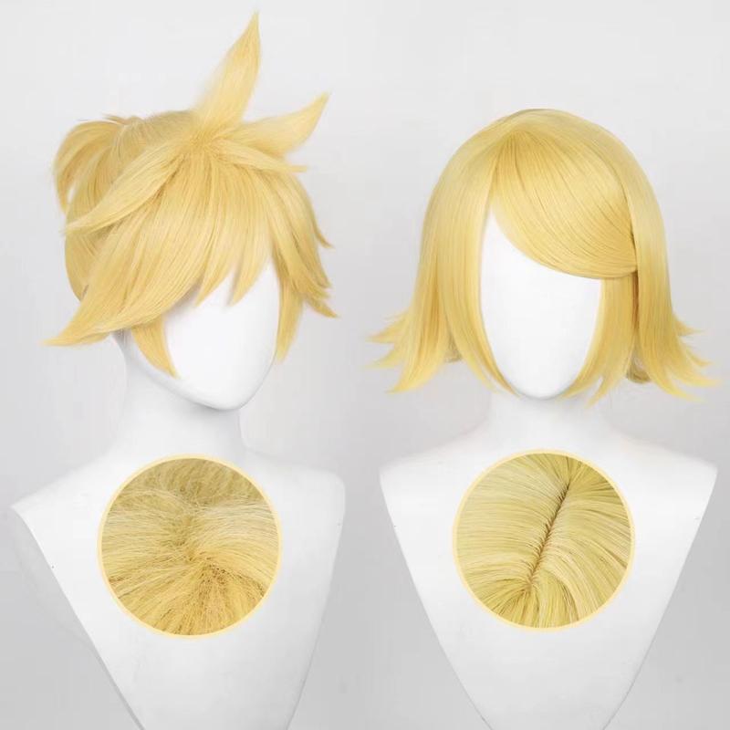 Rambut Palsu Cosplay, Anime Vocaloid Kagamine Rin / Kagamine - TikTok ...