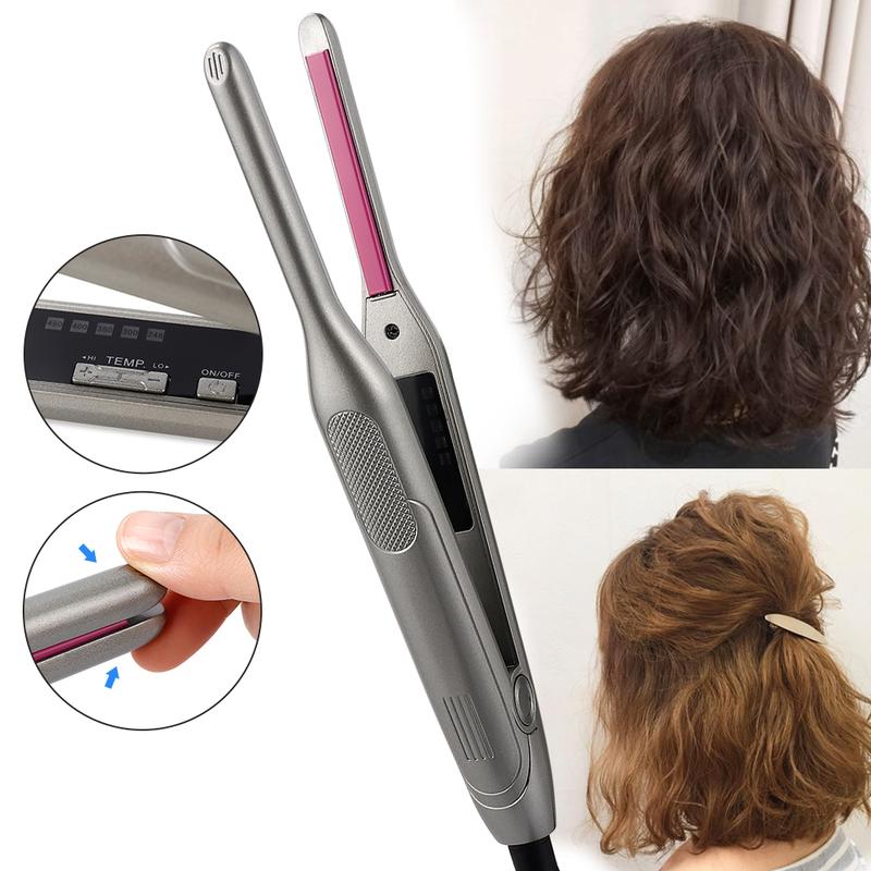  Máy Duỗi Tóc Chuyên Nghiệp Dành Cho Tóc Ngắn Unisex Dành Cho Nam Giới Máy Duỗi Râu Máy Uốn Tóc 2 Trong 1 Máy Là Phẳng Máy Là Gốm 