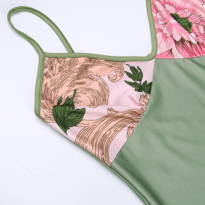 Product Introduction of Đầm Hoa Thường Ngày Dáng Ôm, Dây Đeo Spaghetti Thanh Lịch, Phong Cách Bodycon, Thích Hợp Cho Bữa Tiệc Ngày Lễ, JY23159TGO 8