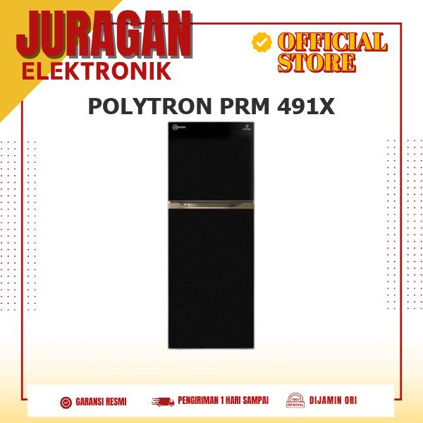 Gambar Polytron PRM 491X Kulkas 2 Pintu 350 Liter Glass Door Inverter PRM491X dari JURAGAN ELEKTRONIK JAKARTA Kota Administrasi Jakarta Barat Tokopedia