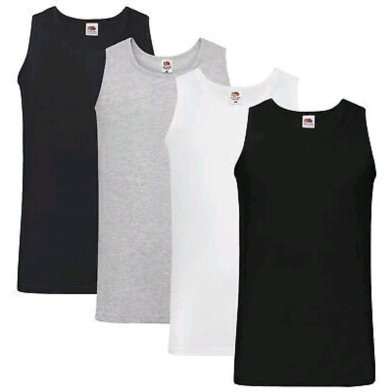 PROMO Singlet 4 Pcs 50 Ribu kaos Dalam Pria Katun 30S Adem Nyerap Keringat 3