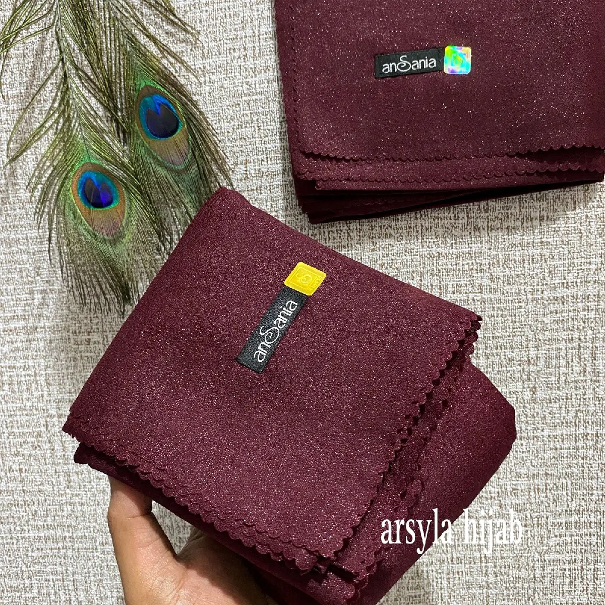 kerudung segiempat shinar glamour LC an-sania