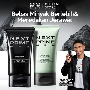 NEXTPRIME 2pcs|Deep Clean &  Acne care Wash Set – Mengangkat Kotoran Polusi Mengontrol Tampilan Minyak  Mencerahkan Seketika  Mengurangi Jerawat Meredakan Iritasi  Mencegah Jerawat Baru