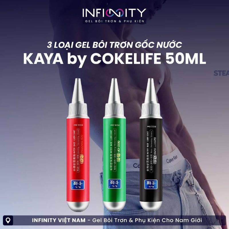 Gel Bôi Trơn Gốc Nước KAYA By Cokelife 50ml 3 Cảm Giác