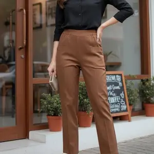 Bynm Loose Pants - Celana kerja wanita double Soft jeans Cewek Panjang