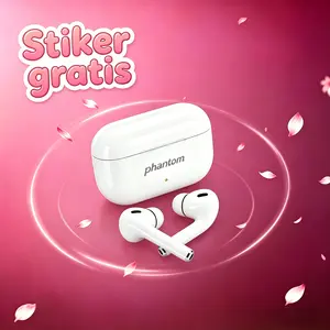 Eikelk Hsz PHANTOM M10 Earphone Bluetooth Nirkabel True Wireless, Anti Air Dalam, Baterai Tahan Lama, TWS, Suara Stereo Bass Kuat, Audio Surround 3D, Peredam Suara Cerdas, Gaming Kompetitif, Mendukung Panggilan, Musik,Olahraga, Earphone Bluetooth Nirkabel