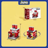 Gambar JUNO Mainan Bricks Blok DIY Seri Toko Burger Cafe Fast Food Mainan Edukasi Mainan Bricks 3D Puzzle bongkar - Coca-Cola dari Juno Toys_NEW Kota Surabaya 5 Tokopedia