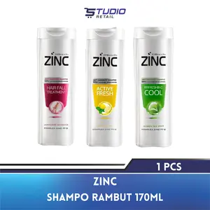 [ 1 Pcs 170ml ] Zinc Shampo Botol Anti Ketombe & Perawatan Rambut Rontok