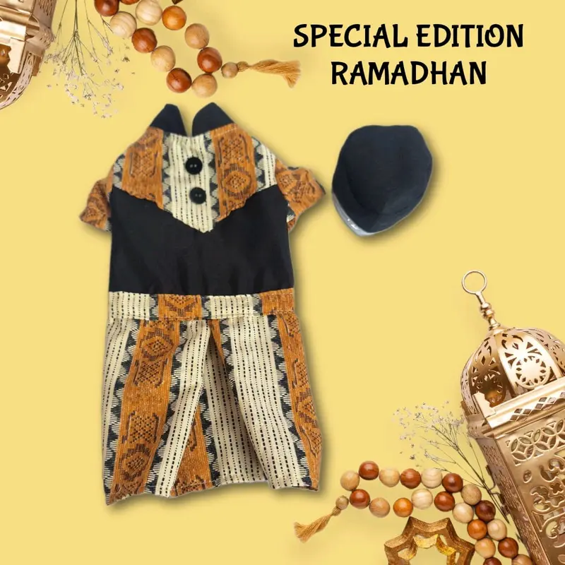Baju koko sarung anabul kucing dan anjing FREE PECI 2