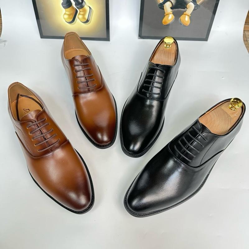Giày T3 tây công sở kiểu dáng oxford Cổ điển da bò nguyên tấm , BH 12 tháng Shoes Nam