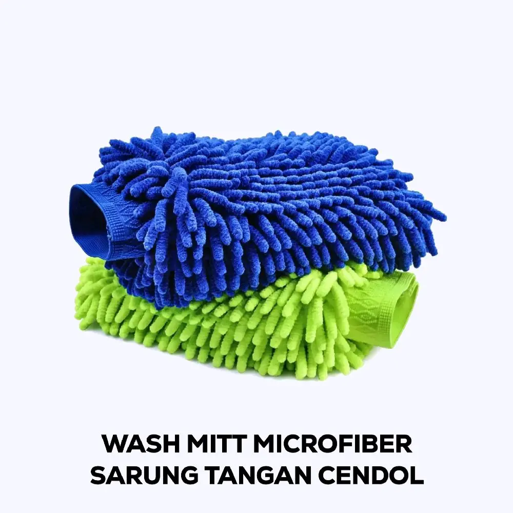 Sarung Tangan Alat Pembersih Kain Lap Microfiber Cuci Mobil Motor Car