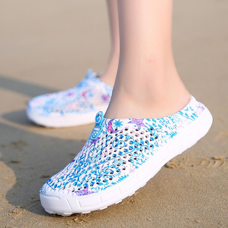 Product Introduction of 2023 New Hot Sale Casual Shoes Women Wedge Beach Shoes Summer Sandals Non-slip Round Toe Sandals Holiday Slippers Walking Shoes Footwear Girl Knee Comfort 38