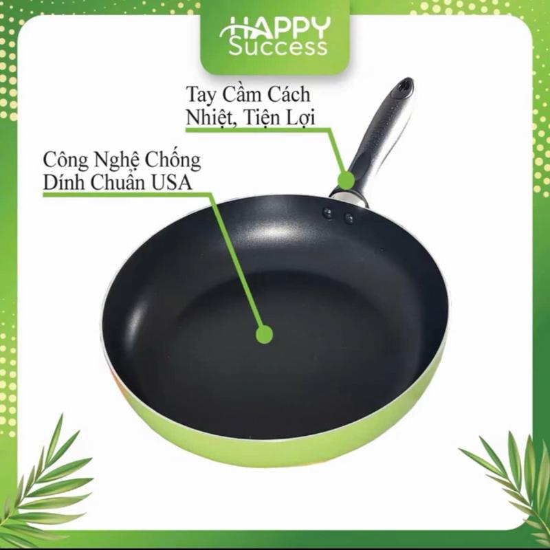 Chảo chống dính 22cm KHÔNG DÙNG ĐƯỢC BẾP TỪ - Tay cầm cách nhiệt, tiện lợi, công nghệ chống dính chuẩn USA