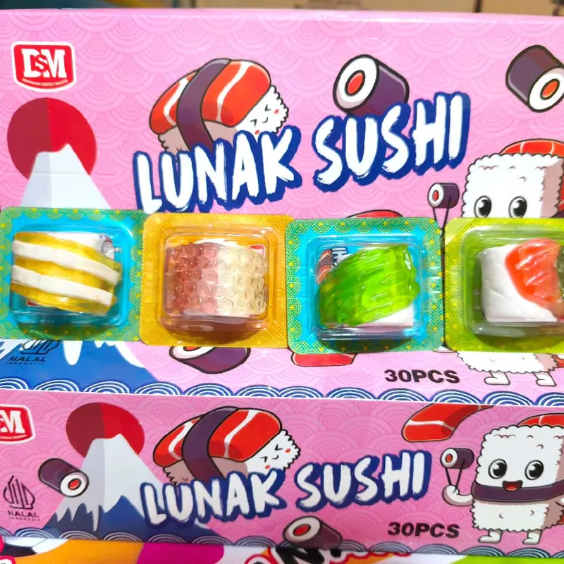 PERMEN LUNAK BENTUK SUSHI 30 PCS 1