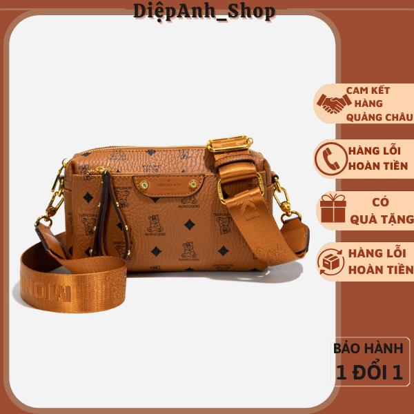 MONICAKIKI Túi Xách Nữ T863 - Phụ Kiện Thời Trang Đáng Yêu Thanh Lịch Kích Thước 22x13x8cm Chất Liệu Da PU Cao Cấp Màu Nâu Sang Trọng