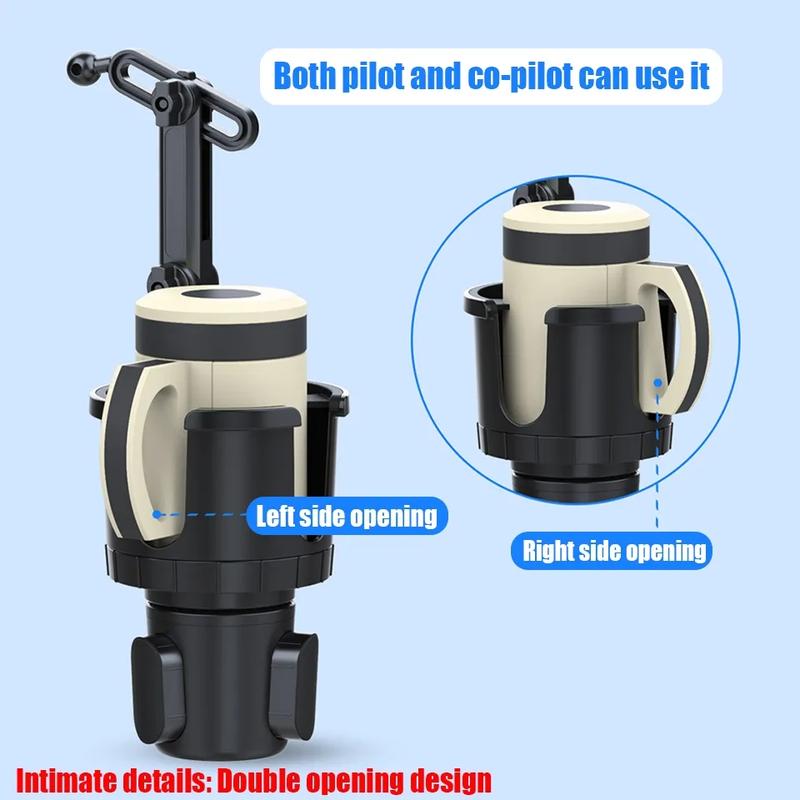 Product Introduction of 2 in 1 Car Tablet Stand Car Cup Holder 4.7-12.9inches Multifunction Mobile Phone Holder Car Drinks Holder 360° Swivel Adjustable 20