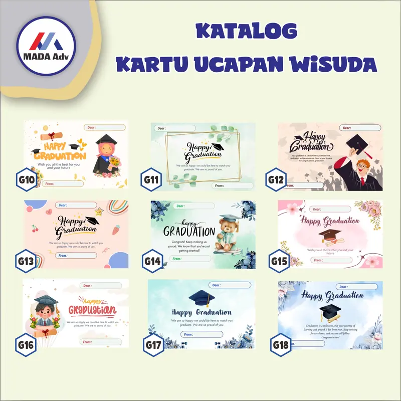 [ISI 20] KARTU UCAPAN WISUDA/ KARTU UCAPAN GRADUATION DAY / GRADUATION CARD 2