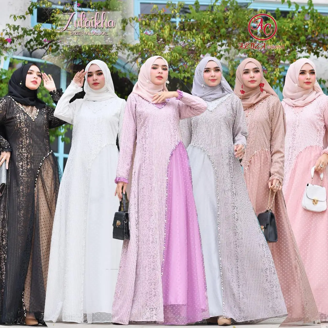 GAMIS ZULAIKHA / GAMIS BRIDERSMAID / GAMIS BRUKAT LACE / GAMIS PAYET / GAMIS SATIN / GAMIS NIKAHAN /GAMIS TUTU DOT / DRESS LAMARAN / GAMIS PUTIH / GAMIS HITAM