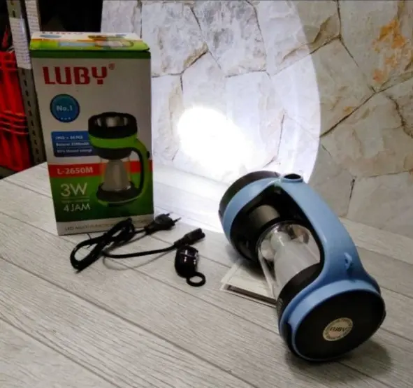 Luby Senter Lampu Emergency Handlight 3W LED 2500mAh L-2650M L2650 2