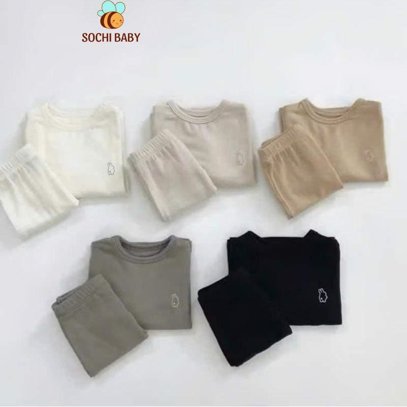  Bộ quần áo dài tay thun cotton co giãn 4 chiều cho bé – Sochi Baby 