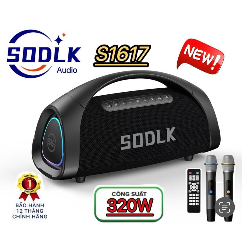 SODLK Loa S1617 Công Suất 320W Pin 30000mAh Bluetooth 5.3 Hát Karaoke Âm Thanh Sống Động Chân Thật Kèm Micro Không Dây Bảo Hành 12 Tháng