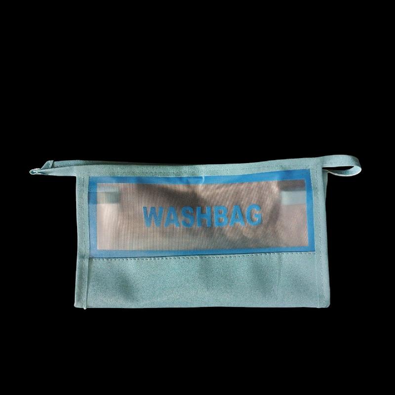 Tas Kosmetik Tranfarant/Pouch Make Up/Tas Make Up Waterproof/Washbag Murah skincare dompet abu abu 4