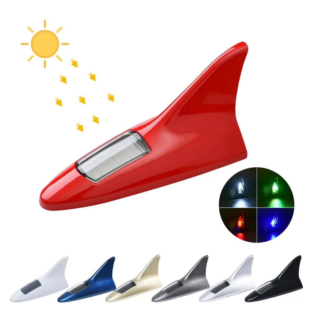 Car Shark Fin Lights LED Roof Decor Lamp for Auto Styling Decoration