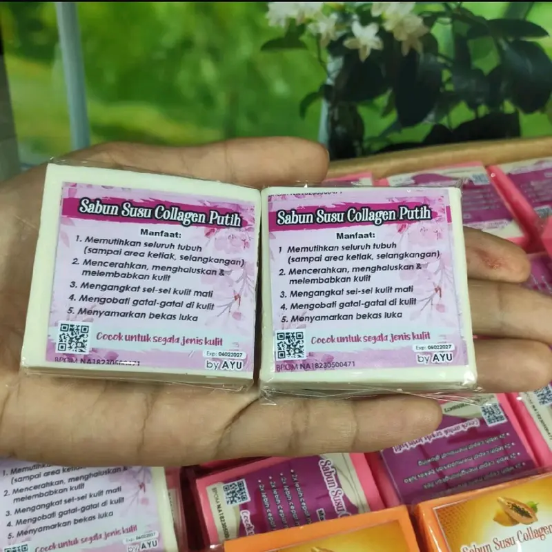 Promo 12pcs/1 Lusin  sabun susu collagen sabun pemutih memudarkan bekas luka 4