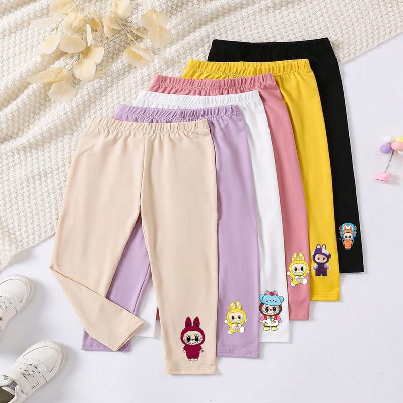 HEMAT 3 PCS Celana legging anak perempuan 0-14 tahun motif karakter terbaru Bayi 0