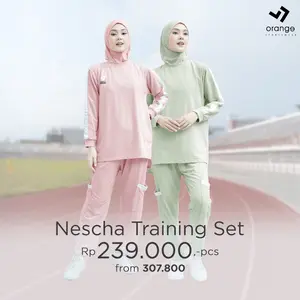Setelan Baju Olahraga Training Wanita Nescha Sporty Set