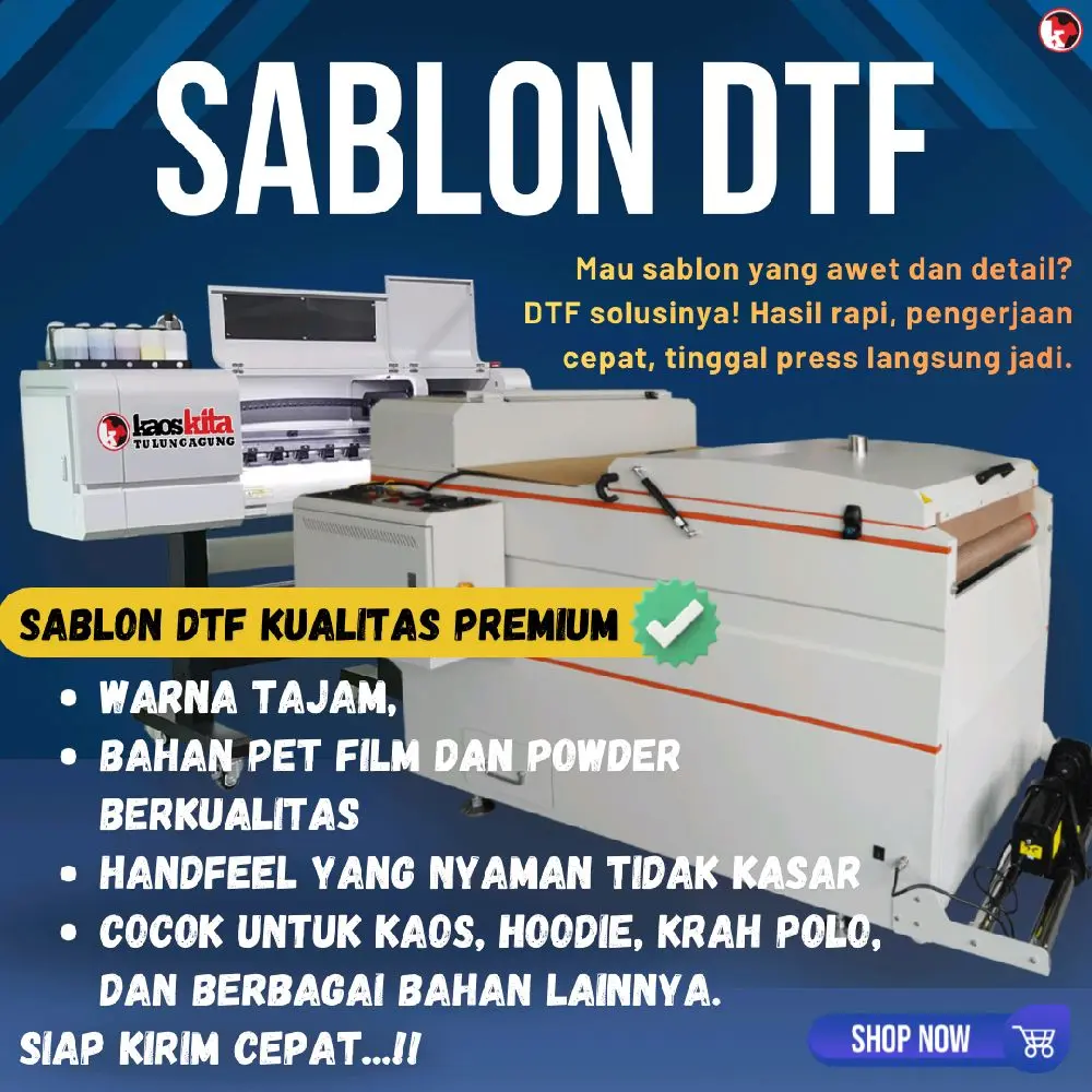 Sablon DTF/Sablon Satuan/Sablon Digital