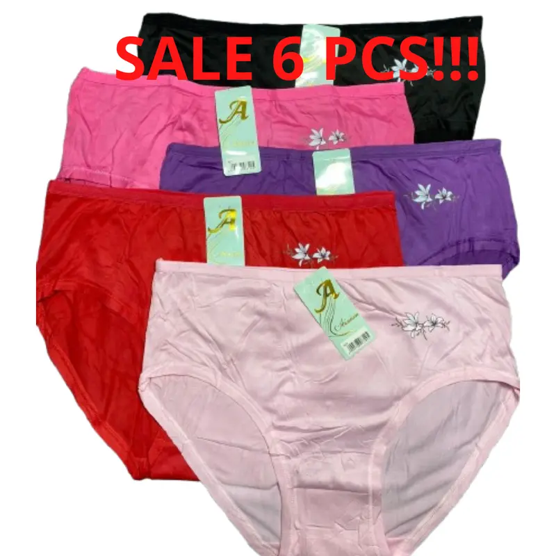 ( 6 PCS ) Grosir Celana Dalam Wanita JUMBO SUPERSOFT Jesslyns 5091 0