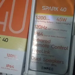 [NEW LAUNCH] TECNO SPARK 40 - 8+8GB*/256GB, 6.67" LCD 120Hz Smooth Display, Helio G91, 5200mAh + 45W Flash Charge, IP64, Android 15, spark40