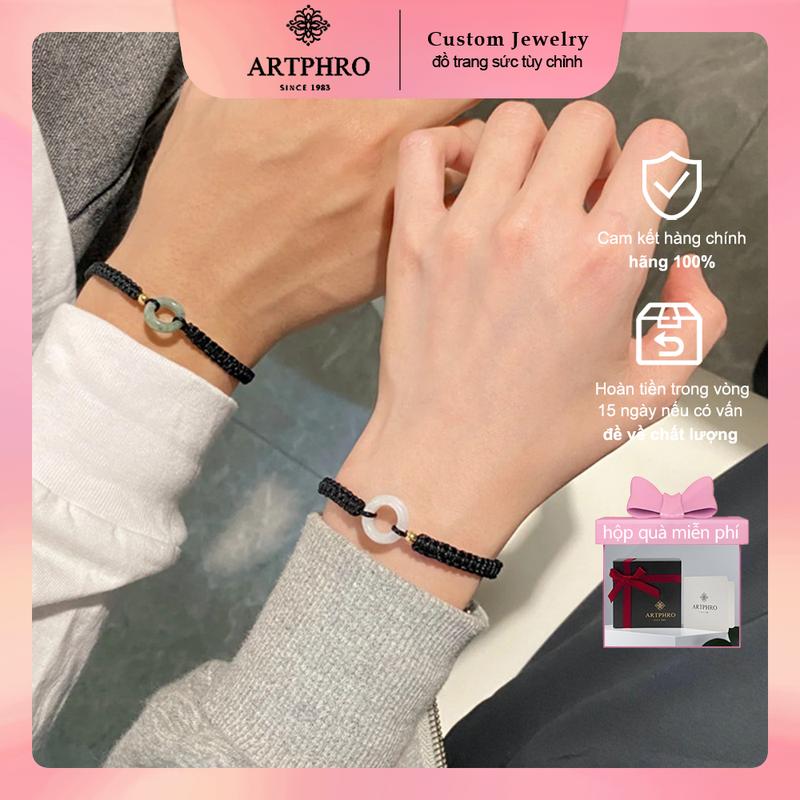[2 cái]ARTPHRO Vòng tay đôi, khóa hòa bình, phong cách thủ công cho nam và nữ, vòng tay dệt, thích hợp cho các cặp tình nhân