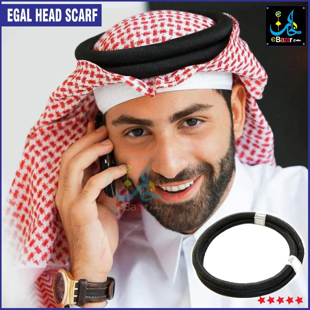 Egal & Serban Arabian Headwear kopiah arab ghutra lilit kepala Eqal And Serban Arabic Stile